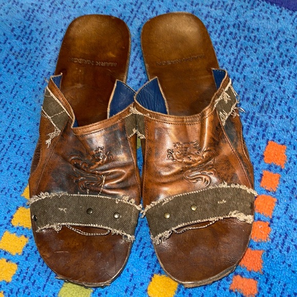 Mark Nason Leather Sandals Size 
